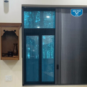 Rèm tổ ong xếp xích tiên tiến 15 5 cua luoi chong muoi ket hop rem to ong