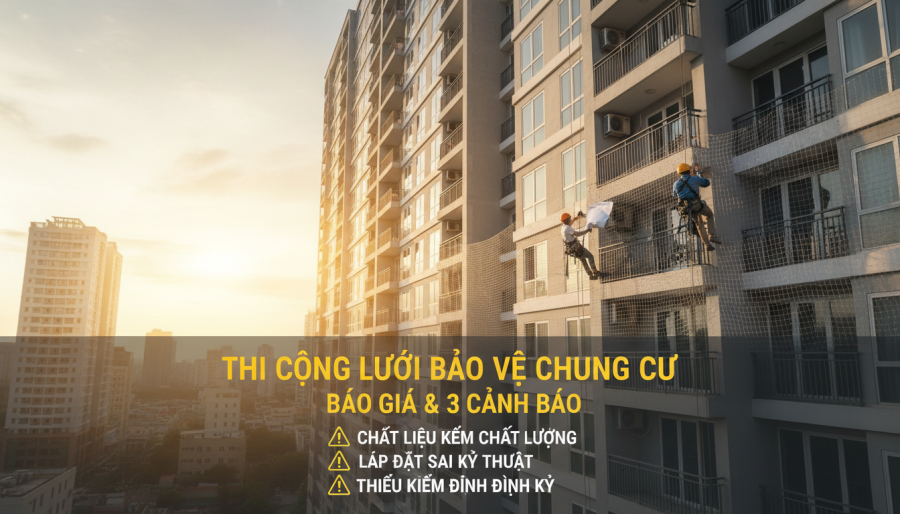 thi cong luoi bao ve chung cu featured